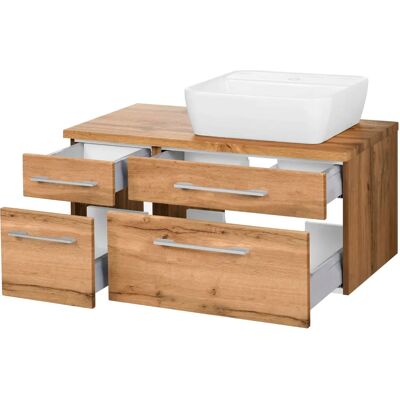 Welltime Davos Holz-Badschrank - Becken rechts - 90cm Welltime Davos Holz-Badschrank - Becken rechts - 90cm