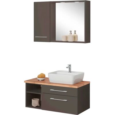 WELLTIME Davos Badezimmermöbel-Set - Grau WELLTIME Davos Badezimmermöbel-Set - Grau