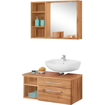 WELLTIME Davos Badezimmer-Set - Eichefarben WELLTIME Davos Badezimmer-Set - Eichefarben