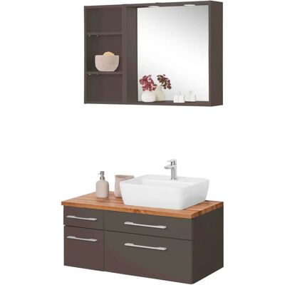 WELLTIME Davos Badezimmer-Set - Touch-LED-Beleuchtung, Verstellbare Regale WELLTIME Davos Badezimmer-Set - Touch-LED-Beleuchtung, Verstellbare Regale