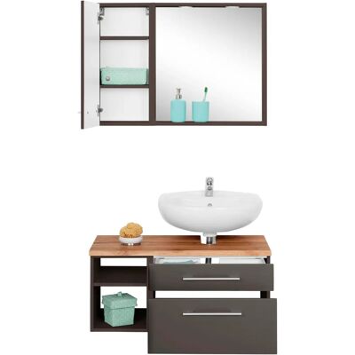 WELLTIME Davos Badezimmer-Set - Siphonausschnitt rechts WELLTIME Davos Badezimmer-Set - Siphonausschnitt rechts