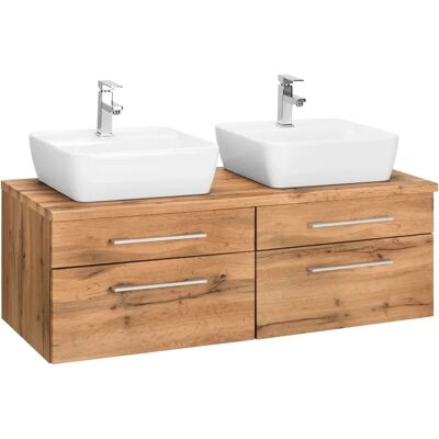 WELLTIME Davos Badezimmer Schrank - Eichefarben - 120cm WELLTIME Davos Badezimmer Schrank - Eichefarben - 120cm
