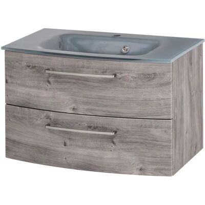 WELLTIME Windau 80cm Wandmontierter Badmöbel - Modernes Design WELLTIME Windau 80cm Wandmontierter Badmöbel - Modernes Design