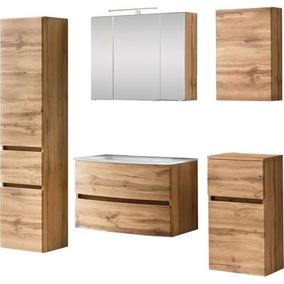 WELLTIME Kaunas Badezimmer-Set - Wotaneiche Material WELLTIME Kaunas Badezimmer-Set - Wotaneiche Material