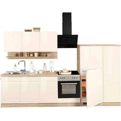 Kochstation Virginia - Komplettküchen-Set, Beige, 320cm Kochstation Virginia - Komplettküchen-Set, Beige, 320cm