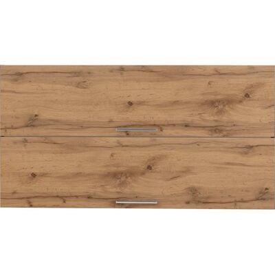 Kochstation KS-Colmar Wandregal - 110cm, Grau, Metallgriff - Küchenschrank Kochstation KS-Colmar Wandregal - 110cm, Grau, Metallgriff - Küchenschrank