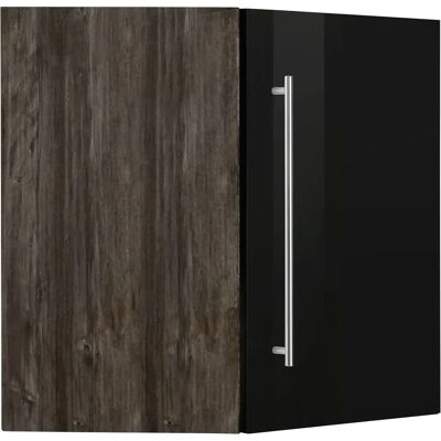 Kochstation KS-Samos Hängeschrank - Eiche Vintage & Schwarz Hochglanz - Küchenschrank Kochstation KS-Samos Hängeschrank - Eiche Vintage & Schwarz Hochglanz - Küchenschrank