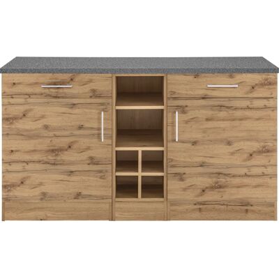 Kochstation KS-Colmar - Küchenschrank - Holz, 150cm breit Kochstation KS-Colmar - Küchenschrank - Holz, 150cm breit
