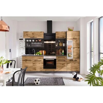 Held Möbel Tulsa Komplettküchen-Set - Wotaneiche - 270cm x 60cm - Küche Held Möbel Tulsa Komplettküchen-Set - Wotaneiche - 270cm x 60cm - Küche