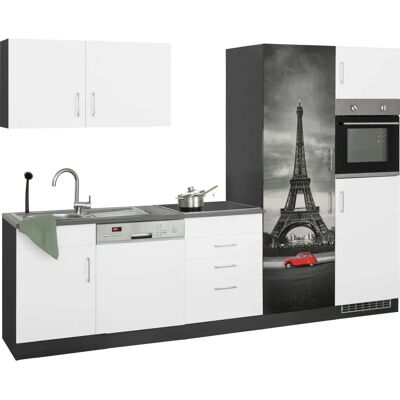 Kochstation KS-Paris - Komplette Küchenzeile, weiß, 290cm breit Kochstation KS-Paris - Komplette Küchenzeile, weiß, 290cm breit