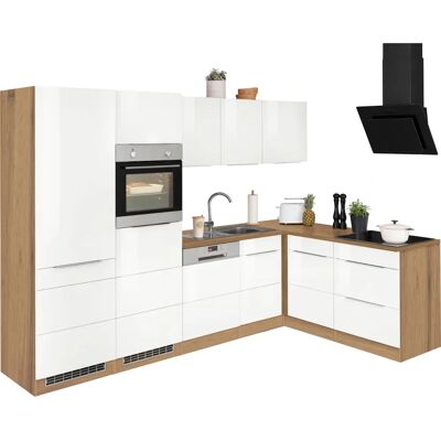 Kochstation Brindisi Induktionsküche - Komplett Küchen-Set in Weiß Hochglanz Kochstation Brindisi Induktionsküche - Komplett Küchen-Set in Weiß Hochglanz