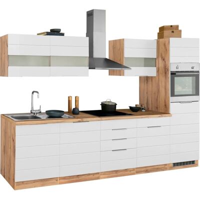 Kochstation KS-Luhe Küchen-Set - Weiß, Komplett, 300cm Kochstation KS-Luhe Küchen-Set - Weiß, Komplett, 300cm