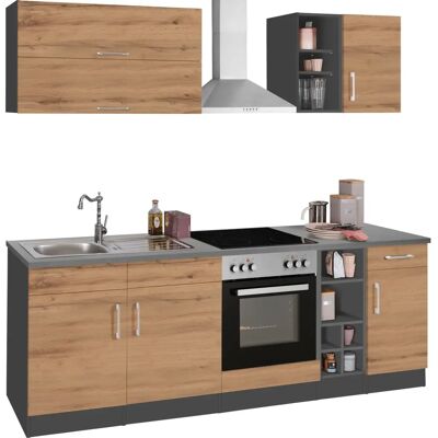 KOCHSTATION KS-Colmar - Komplett graues Küchenset mit Spüle KOCHSTATION KS-Colmar - Komplett graues Küchenset mit Spüle