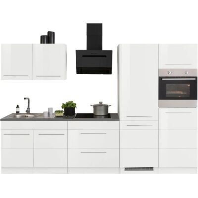 Kochstation - KS-Trient - Front weiß Hochglanz - Korpus weiß - kitchen unit Kochstation - KS-Trient - Front weiß Hochglanz - Korpus weiß - kitchen unit