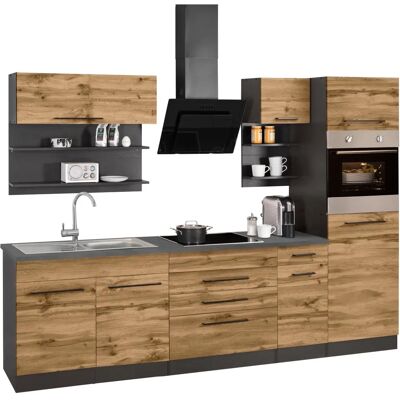 Kochstation Tulsa Küchenzeile - 290x60cm - Modulares Set Kochstation Tulsa Küchenzeile - 290x60cm - Modulares Set