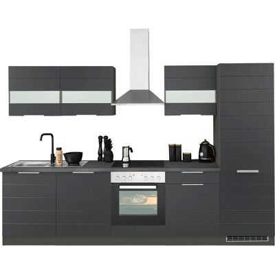 Küchen KOCHSTATION KS-Luhe - Komplettküchen-Set, 300cm x 60cm - Grau Küchen KOCHSTATION KS-Luhe - Komplettküchen-Set, 300cm x 60cm - Grau
