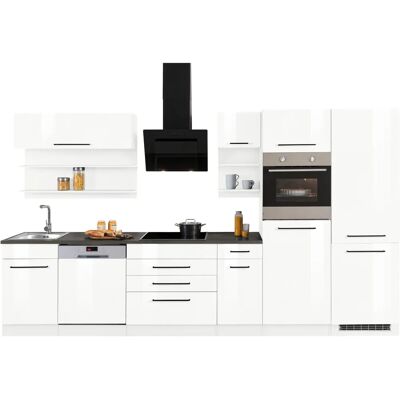Kochstation KS-Tulsa Komplettküchen-Set - 350cm x 60cm, Weiß Kochstation KS-Tulsa Komplettküchen-Set - 350cm x 60cm, Weiß