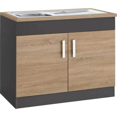 HELD MÖBEL Gera Küchenschrank - 2 Türen, 100x85x60 cm - Gera HELD MÖBEL Gera Küchenschrank - 2 Türen, 100x85x60 cm - Gera