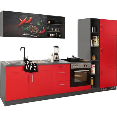Held Möbel Paris Rote Küchenzeile - Komplettküchen-Set Held Möbel Paris Rote Küchenzeile - Komplettküchen-Set