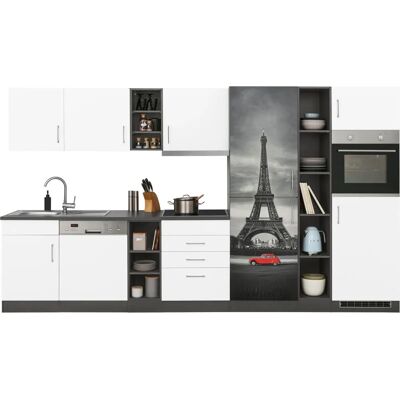 KOCHSTATION KS-Paris Küchenzeile - 350cm Induktion Weiß KOCHSTATION KS-Paris Küchenzeile - 350cm Induktion Weiß