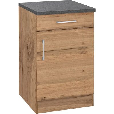 Held Möbel Colmar Küchenunterschrank - 50x60x85 cm - Wotaneiche - Reversible Tür Held Möbel Colmar Küchenunterschrank - 50x60x85 cm - Wotaneiche - Reversible Tür
