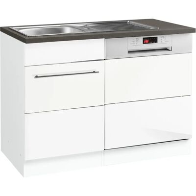 Kochstation KS-Trient Hochglanz Weiß Küchenunterschrank - 110cm breit Kochstation KS-Trient Hochglanz Weiß Küchenunterschrank - 110cm breit