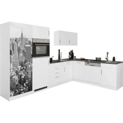 Kochstation KS-Paris Winkelküche - Weiß - 290cm x 220cm Kochstation KS-Paris Winkelküche - Weiß - 290cm x 220cm