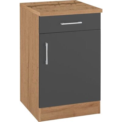 Kochstation KS-Colmar - Küchenschrank - anthrazit - 50cm breit Kochstation KS-Colmar - Küchenschrank - anthrazit - 50cm breit