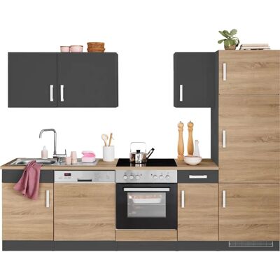 Kochstation Gera - Komplettküchen-Set mit 210cm Arbeitsplatte Kochstation Gera - Komplettküchen-Set mit 210cm Arbeitsplatte