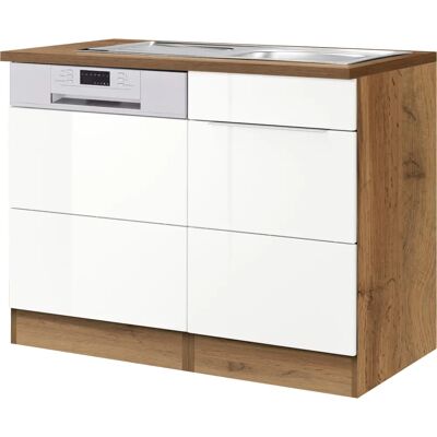 Kochstation KS-Brindisi - 110x85x60cm Hochglanz Küchen Schrank Kochstation KS-Brindisi - 110x85x60cm Hochglanz Küchen Schrank