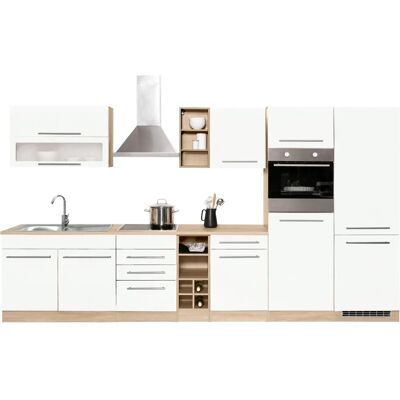 Kochstation Eton Küchen Set - Komplettküche Weiß - 360x60cm Kochstation Eton Küchen Set - Komplettküche Weiß - 360x60cm