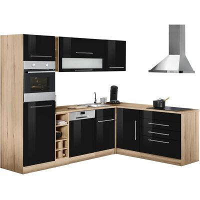 Kochstation KS-Eton Winkelküche - 260x190cm, Schwarz, Made in Germany Kochstation KS-Eton Winkelküche - 260x190cm, Schwarz, Made in Germany