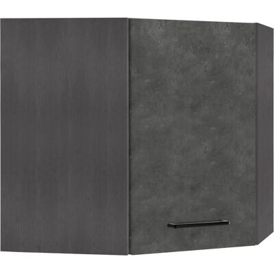 Kochstation KS-Tulsa Wandhängeschrank - 60x57x60cm, 1 Tür, grau, moderne Küchenschrank Kochstation KS-Tulsa Wandhängeschrank - 60x57x60cm, 1 Tür, grau, moderne Küchenschrank