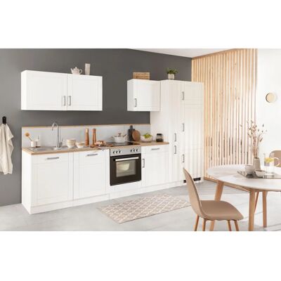 Kochstation Tinnum Weiße Küchenzeile - Komplettküchen-Set mit Spüle & Schränken Kochstation Tinnum Weiße Küchenzeile - Komplettküchen-Set mit Spüle & Schränken
