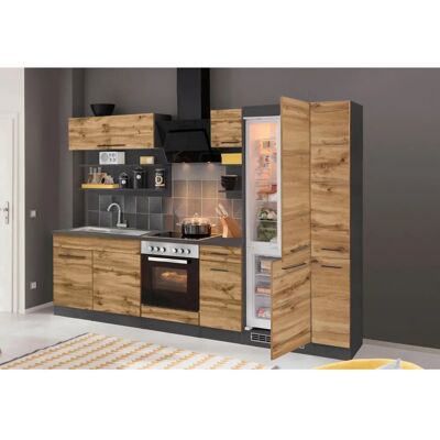 Kochstation Tulsa Küchenzeile - 3m x 60cm - Modernes Design Kochstation Tulsa Küchenzeile - 3m x 60cm - Modernes Design