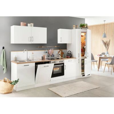 Held Möbel Tinnum Weiße Küchenzeile - 330cm x 60cm - Küchenmöbel Held Möbel Tinnum Weiße Küchenzeile - 330cm x 60cm - Küchenmöbel