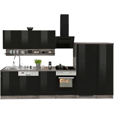 Kochstation KS-Virginia Küchenzeile - Modern, Vintage, Schwarz Kochstation KS-Virginia Küchenzeile - Modern, Vintage, Schwarz