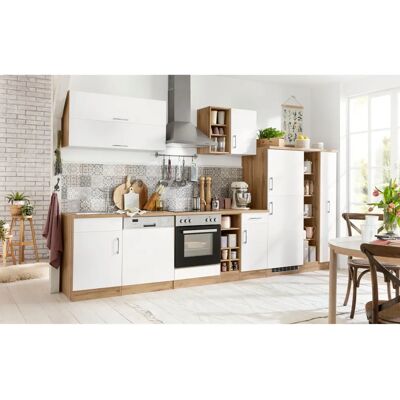 Kochstation KS-Colmar Küchenschrank - 60x60x165cm, Weiß, Reversible Türen - Küchenschrank Kochstation KS-Colmar Küchenschrank - 60x60x165cm, Weiß, Reversible Türen - Küchenschrank
