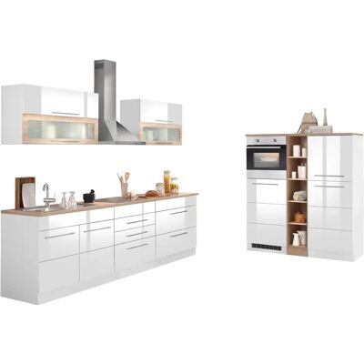Kochstation Wien Weiß - Modul-Küche - 430cm breit Kochstation Wien Weiß - Modul-Küche - 430cm breit