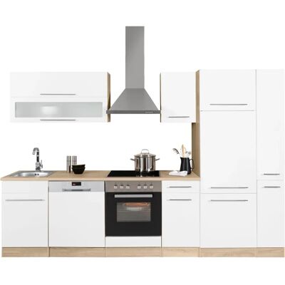 Kochstation KS-Eton - Weiße Küchenzeile - 300cm x 60cm Kochstation KS-Eton - Weiße Küchenzeile - 300cm x 60cm