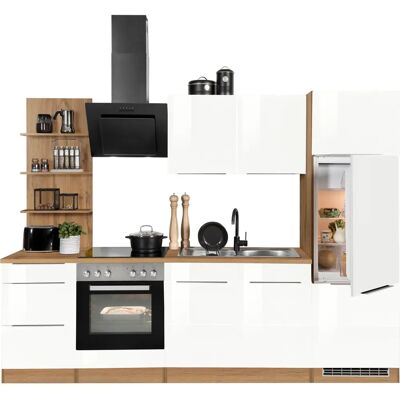 KOCHSTATION KS-Brindisi Küchenzeile - Weiß, Wotaneiche, 270cm KOCHSTATION KS-Brindisi Küchenzeile - Weiß, Wotaneiche, 270cm