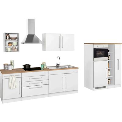 Kochstation Samos Weiße Küche - Komplett Küchen-Set mit Induktionskochfeld Kochstation Samos Weiße Küche - Komplett Küchen-Set mit Induktionskochfeld