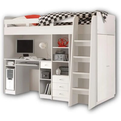 Mid.You Hochbett - 90x200 - Weiß - Hochbett Mid.You Hochbett - 90x200 - Weiß - Hochbett