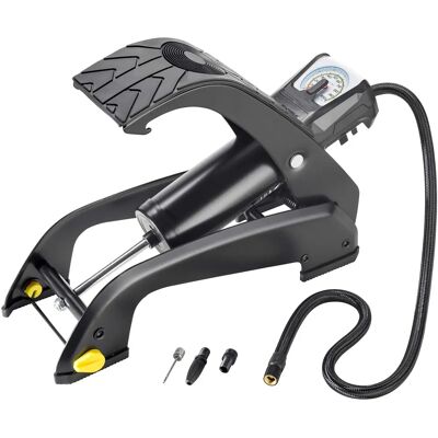 Michelin fotpump - Analoga tryckmätare, svart, 7 bar Michelin fotpump - Analoga tryckmätare, svart, 7 bar