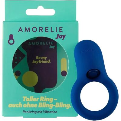 Amorelie Joy Dance - Anello Vibrante - Blu - Anello fallico Amorelie Joy Dance - Anello Vibrante - Blu - Anello fallico