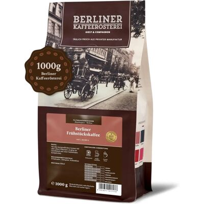Berliner Kaffeerösterei Berliner Frühstückskaffee 1kg - Koffie Berliner Kaffeerösterei Berliner Frühstückskaffee 1kg - Koffie