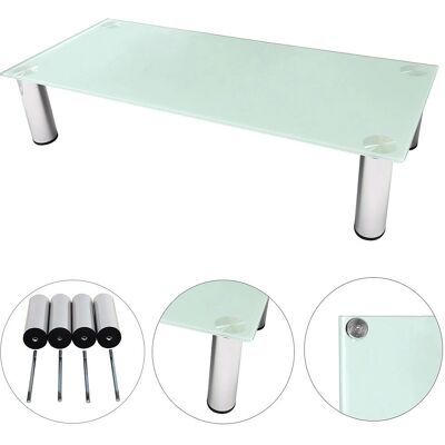 MELKO - Piano in vetro per TV - Bianco - TV stand MELKO - Piano in vetro per TV - Bianco - TV stand