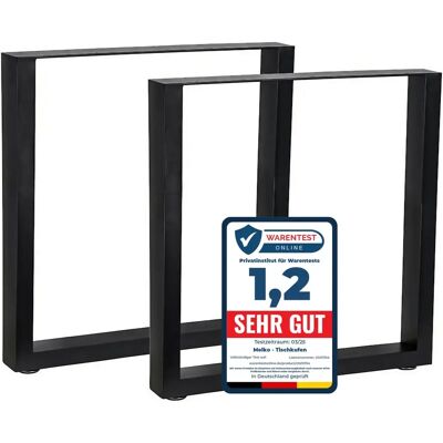 MELKO - Support de pied de table en acier 70x72 cm - Design rectangle moderne - Publicité MELKO - Support de pied de table en acier 70x72 cm - Design rectangle moderne - Publicité