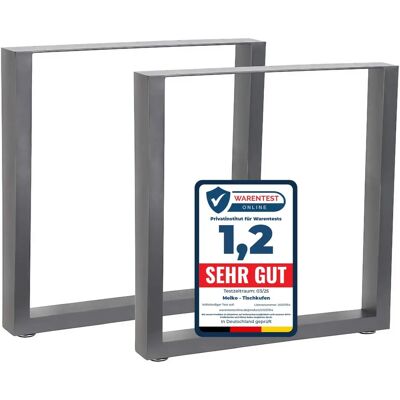 MELKO - 70x72 cm - Stahl - grau - Tischbasis MELKO - 70x72 cm - Stahl - grau - Tischbasis