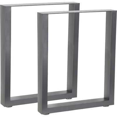 MELKO - 60x72 cm - Grigio acciaio - Base tavolo MELKO - 60x72 cm - Grigio acciaio - Base tavolo